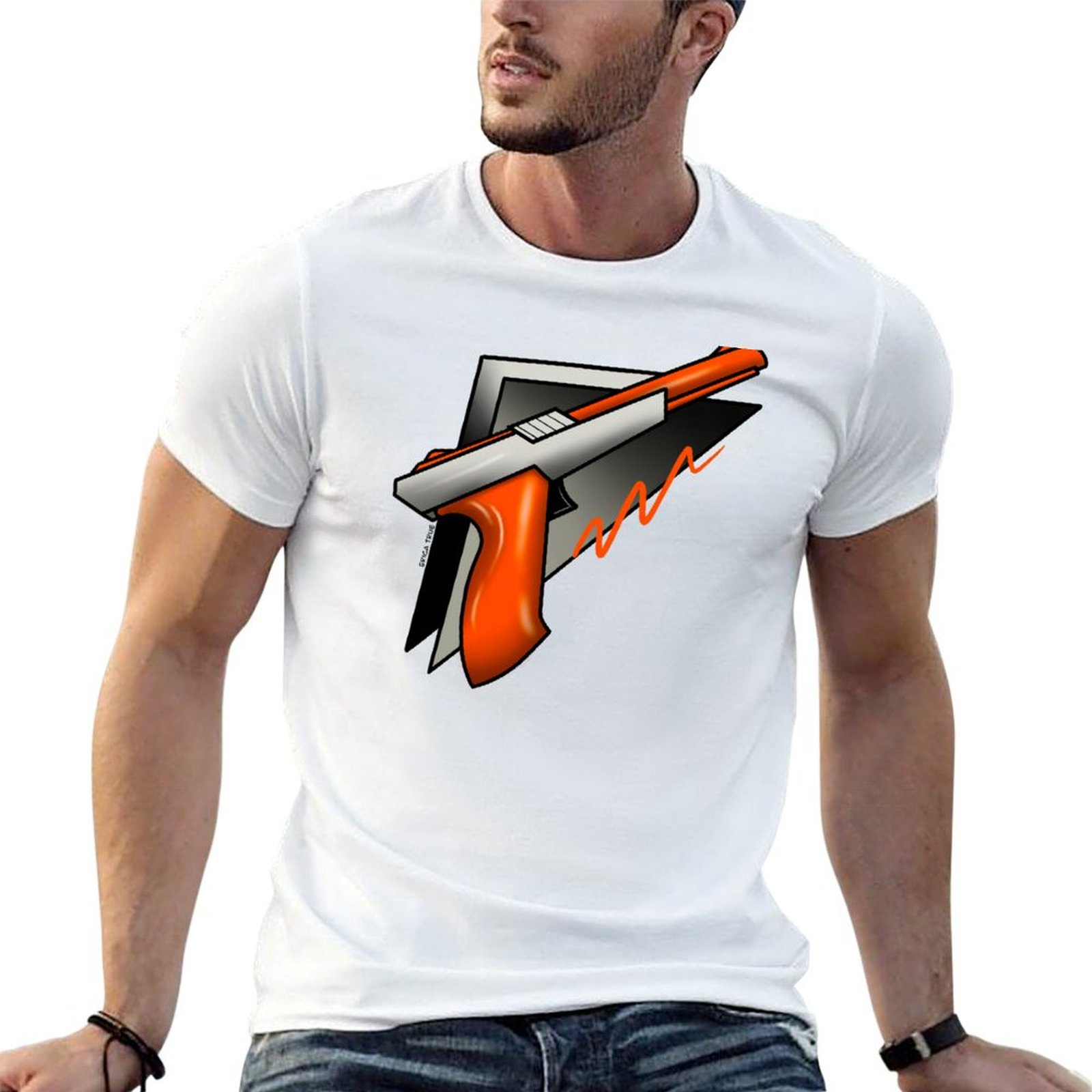 Retro Gaming Light Gun - Camiseta Vintage Retrô dos Anos 80