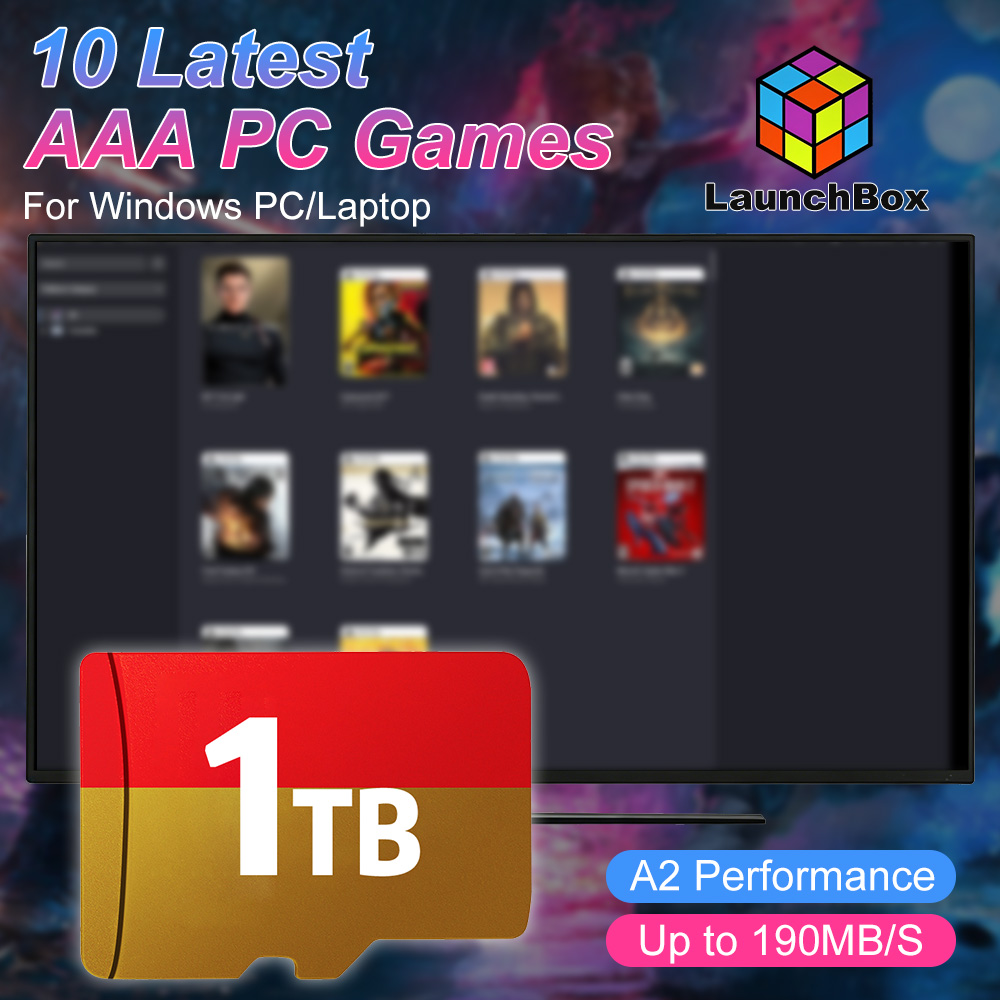 Retro Gaming Windows - Cartão TF de 1TB JMachen para