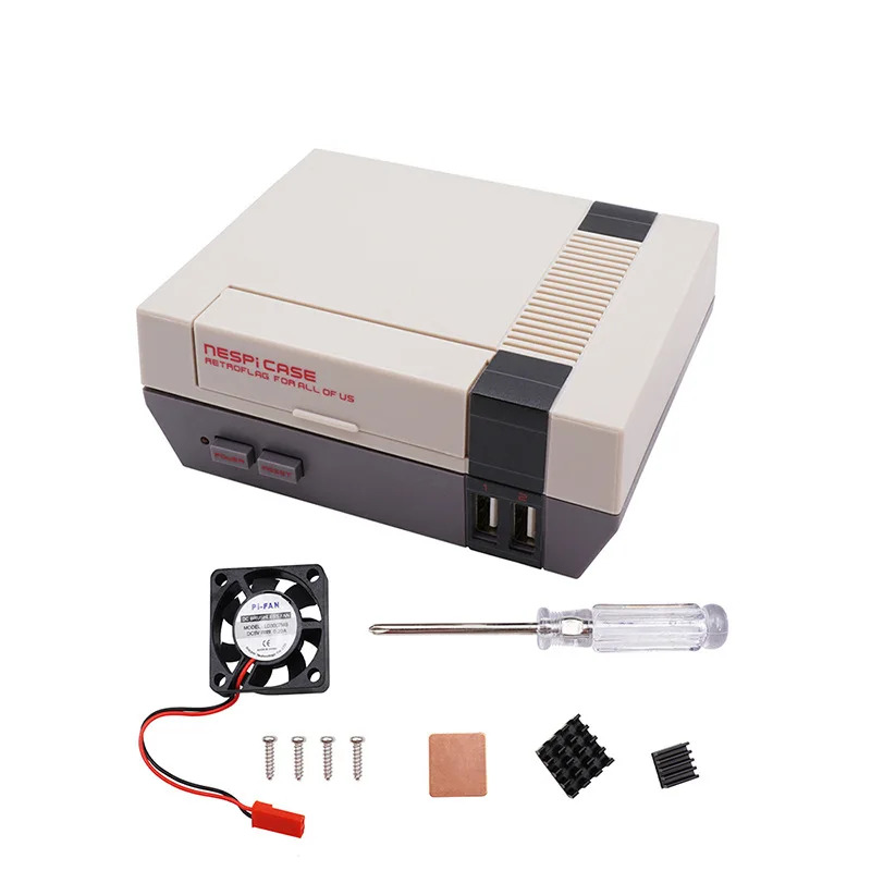 Raspberry Pi Retropie - Case Nespi+compatível com modelos Raspberry Pi