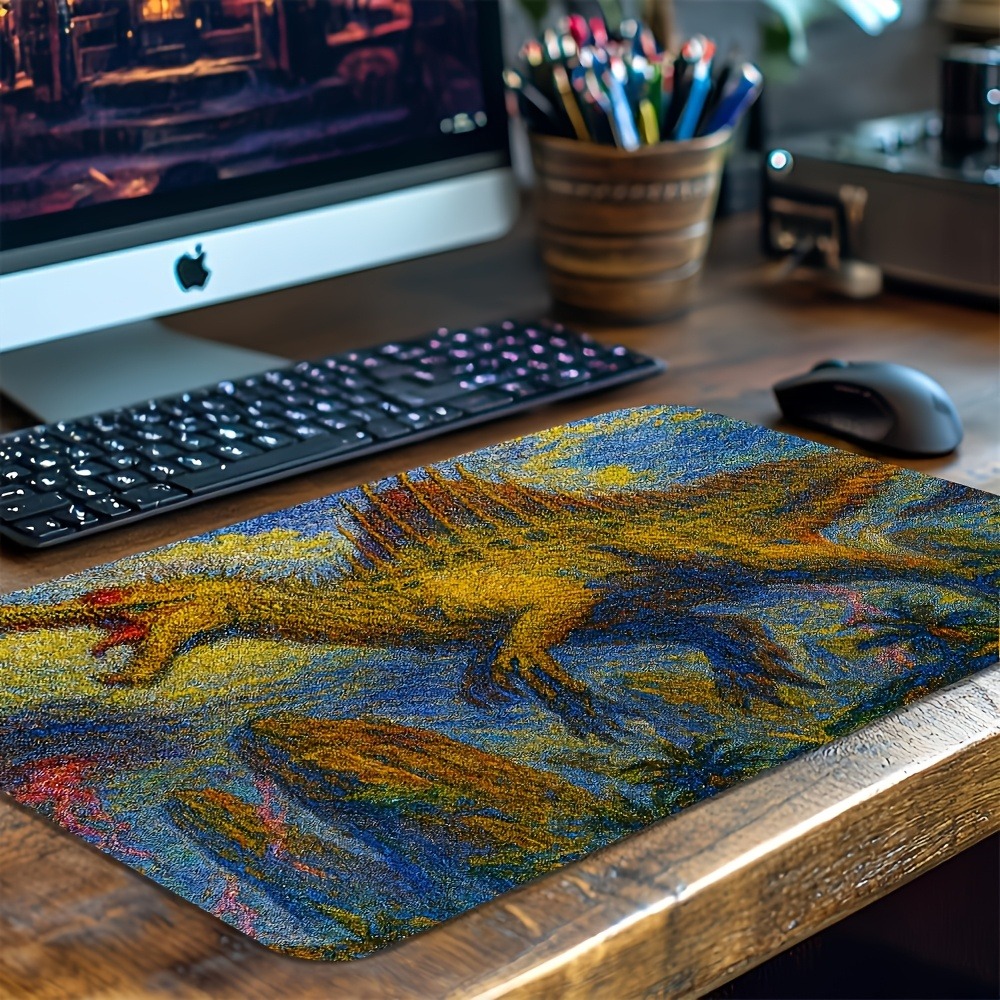 Retro Gaming Laptop - Tapete de Jogo Retro Spinosaurus Antiderrapante