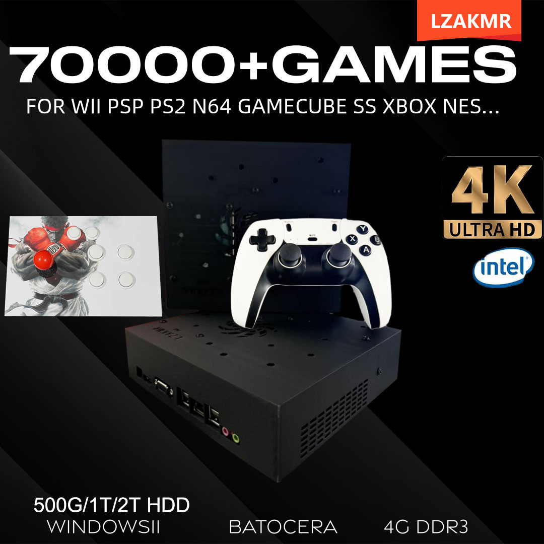 Retro Gaming Windows - Console de jogos retrô 70000 +