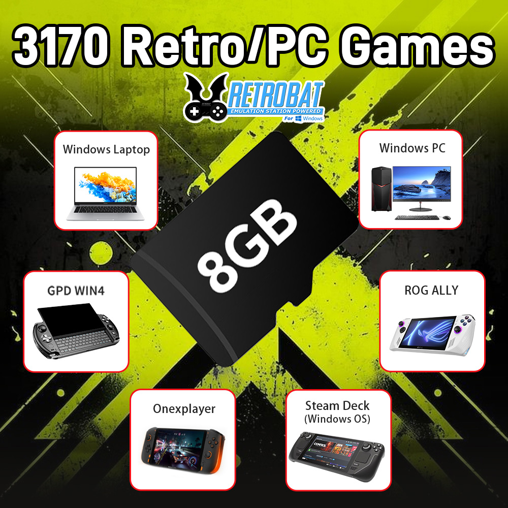 Retro Gaming Best Console - Cartão tf de jogo de 8gb