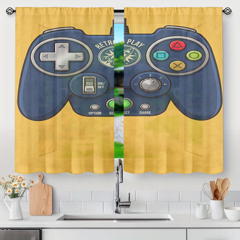 Cortina Decorativa para Sala d - Retro Gaming Cafe avaliação e preço