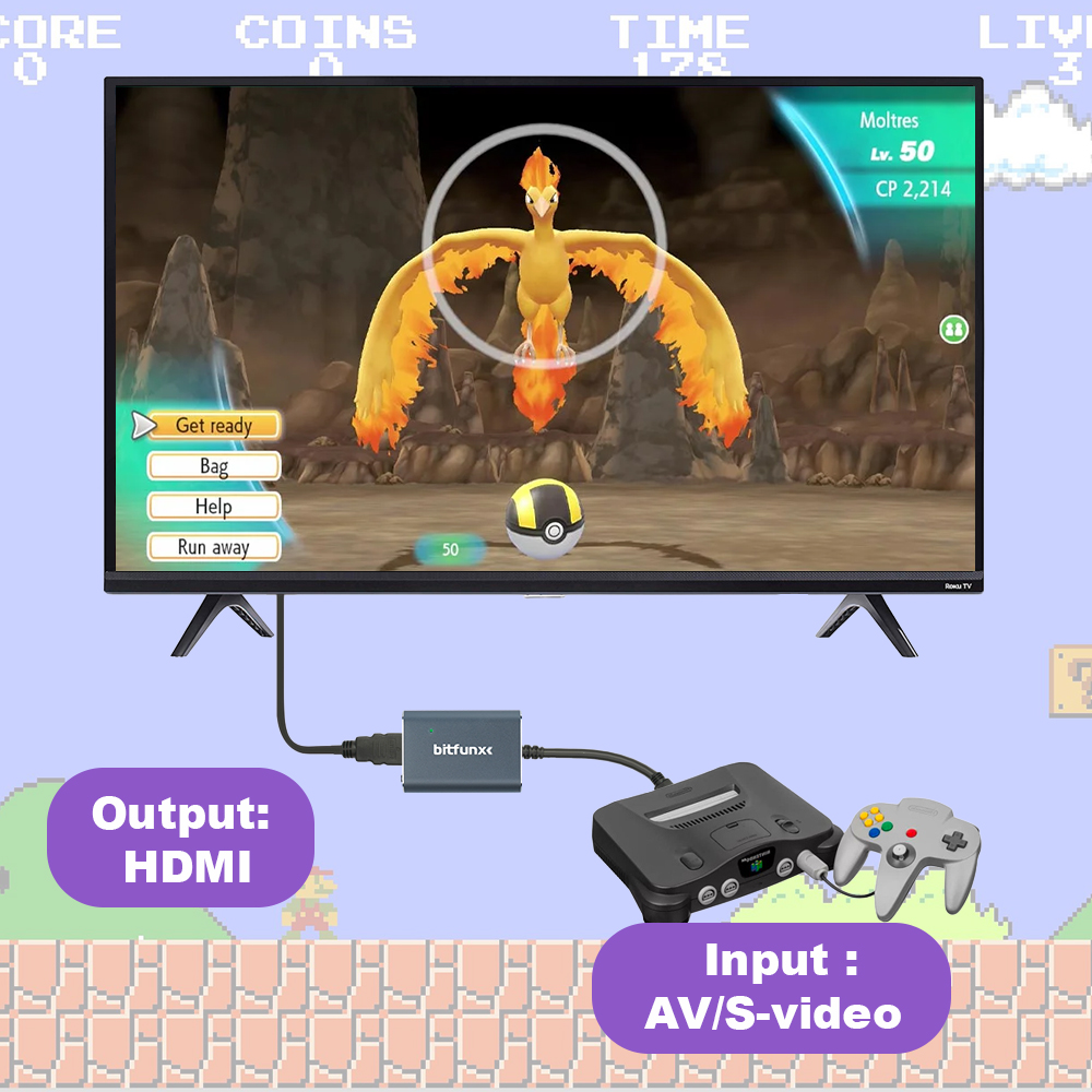 Adaptador Bitfunx 720P Svideo  - Retro Gaming Best Console avaliação e preço