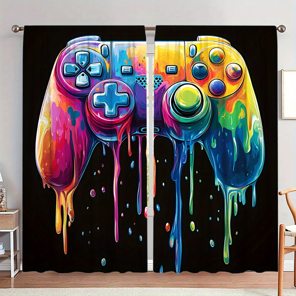 Cortina de Painel com Tema de  - Retro Gaming Cafe avaliação e preço