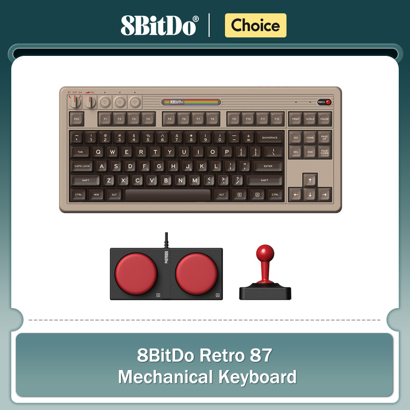 Teclado mecânico retrô 8BitDo, - Retro Gaming Us avaliação e preço