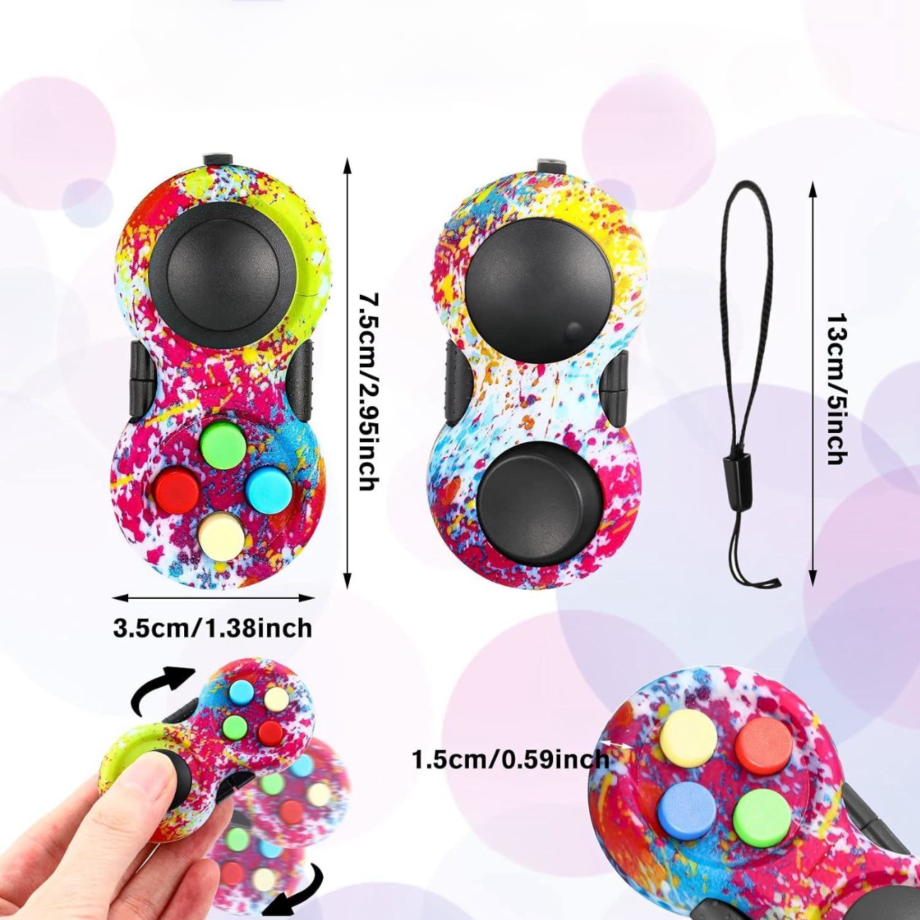 Fidget Pad Retro Classic Fidge - Console Retro Gaming Portable avaliação e preço
