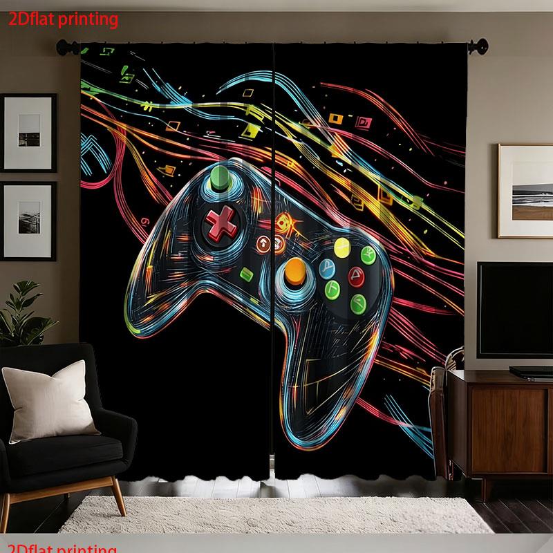 Par de Cortinas Retrô com Esta - Retro Gaming Cafe avaliação e preço