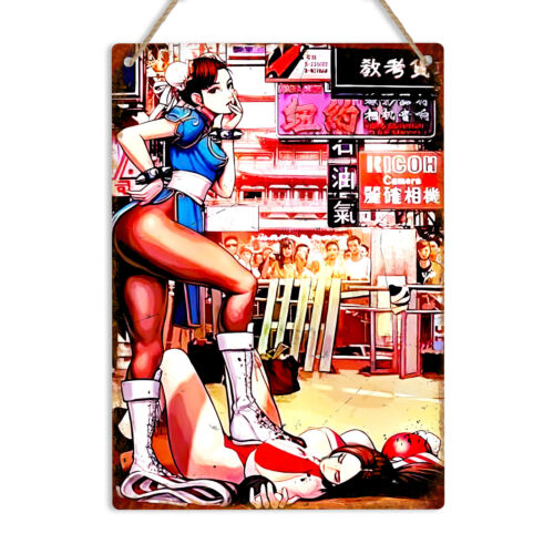 Placa de Metal Retro Chun Li p - Retro Gaming Us avaliação e preço