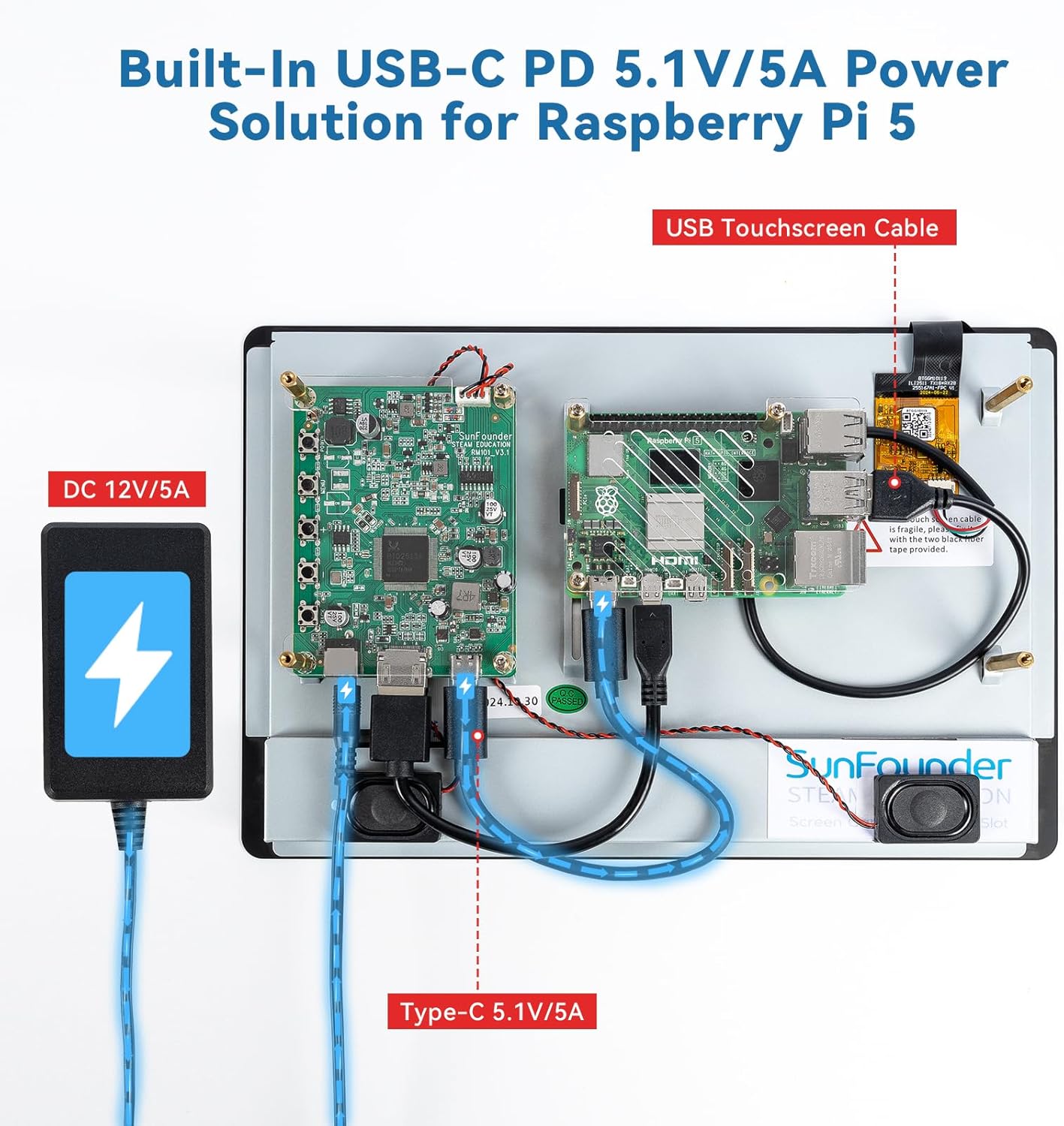 Tela sensível ao toque DIY de  - Raspberry Pi Retropie avaliação e preço